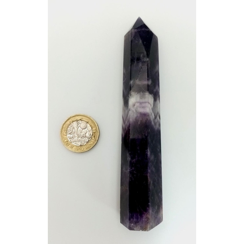 112 - A very collectable, large amethyst crystal, beautifully terminated, exhibiting the “chevron” pattern... 