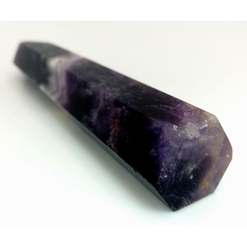 112 - A very collectable, large amethyst crystal, beautifully terminated, exhibiting the “chevron” pattern... 