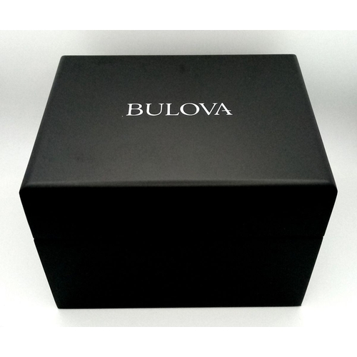 177 - A Bulova Quartz Chronograph Gents Apollo 15 Moon Watch. Stainless steel bracelet and case - 45mm. Bl... 