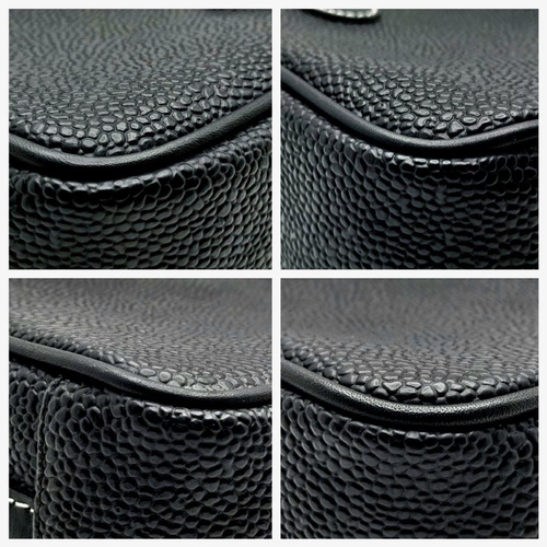 382 - A Mulberry Black Toiletry Pouch Bag. Leather exterior, silver-toned hardware, single zipped top clos... 