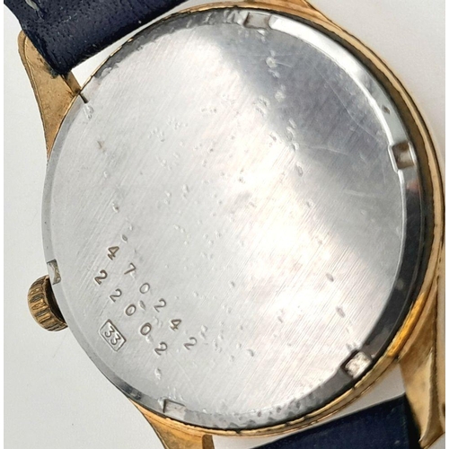 1460 - A Good Condition Gold Plated, Swiss Made, Watch by Pontiac Nageur. Manual Wind/Automatic Movement. 3... 