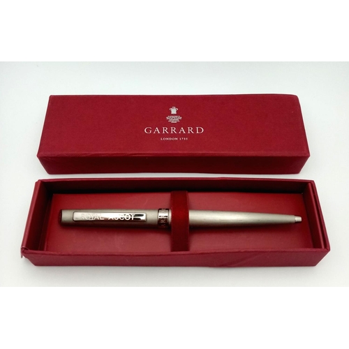 1376 - A Garrard Royal Ascot Ball Point Pen. Comes with box. Signs of wear, in working order. Ref: 19048