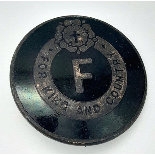 784 - An Original British Union of Fascists Lapel Badge. Has serial number on the reverse.