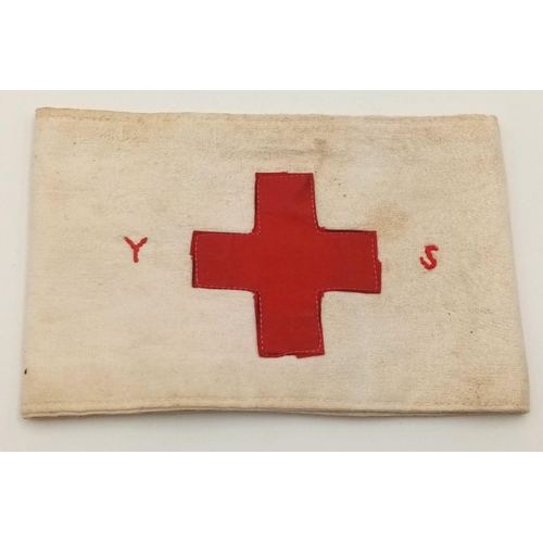 777 - A Vietnam War Era South Vietnamese Nurses Arm Band.