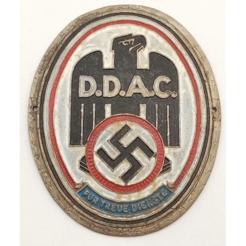 566 - A WW2 German D.D.A.C (German Automobile Club) Car Badge.