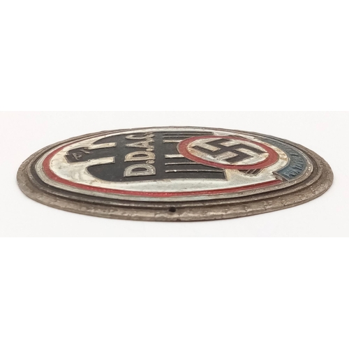 566 - A WW2 German D.D.A.C (German Automobile Club) Car Badge.