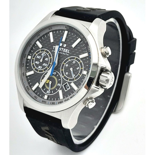 1252 - A Men’s TW Steel Sports Chronograph VR46 Watch Model TW938. 48mm Case. Working Order. Special Editio... 