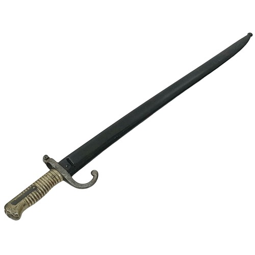 485 - A French 1873 Dated Chassepot Sword Bayonet – used in WW1 as well.