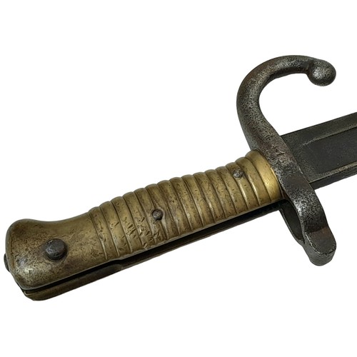 485 - A French 1873 Dated Chassepot Sword Bayonet – used in WW1 as well.