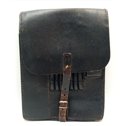 632 - A WW2 German Officers Map Case. Maker marked Berlin 1940.