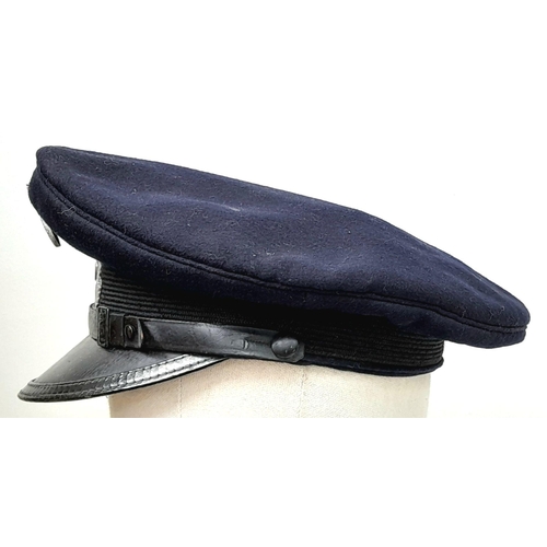 484 - A Bahnschutzpolizei (BSP) (Railway Protection Police) Ncos Visor Cap. The BSP were tasked with railw... 