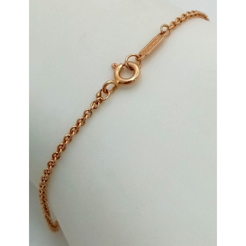 1113 - A TIFFANY & CO 18K ROSE GOLD ID BRACELET READY TO BE ENGRAVED 3.9G TOTAL WEIGHT, 17CM LENGTH.

ref: ... 