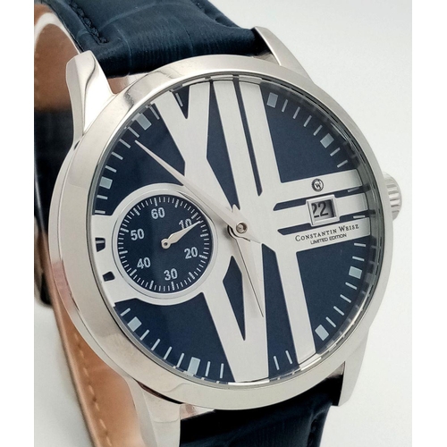 283 - An Unworn, Limited Edition Constantin Weisz Men’s Automatic Moonphase Watch- Model 19A466CW- 50mm Ca... 