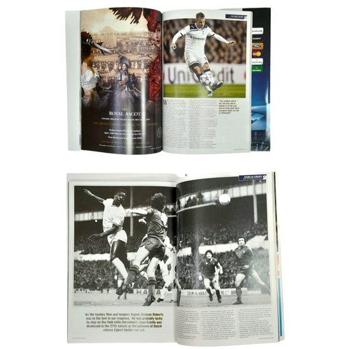 1121 - Fine collection of some Tottenham Hotspur programmes/team sheets/match press kits/folders etc, from ... 