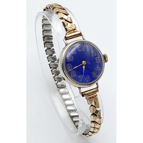 458 - A Very Rare and Unique Vintage, Hallmarked Silver, Bespoke Made Swiss 15 Jewel Manual Wind Watch. Tw... 