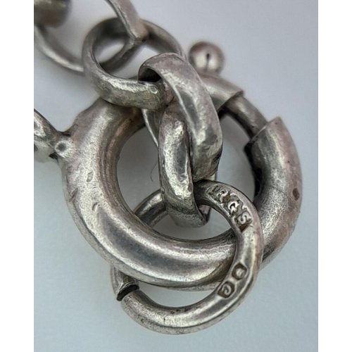 465 - A Vintage Hallmarked 1977 (Jubilee Year) Heavy Silver Ingot Pendant Necklace. Pendant Measures 4.2cm... 