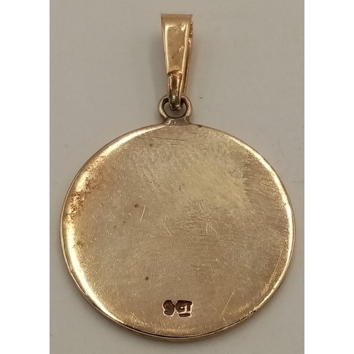 501 - Do You Suffer From Blood Clots? Well today's Your Lucky Day! A 9K Yellow Gold Warfarin Pendant. 3cm.... 