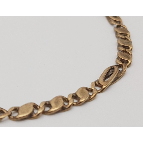 730 - A Vintage Figaro Link Bracelet. 18cm length. 5.9g weight.