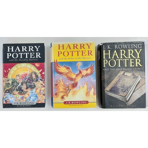 514 - Three First Edition Hardback Harry Potter Books Including the Rare Misprint Version of Harry Potter ... 