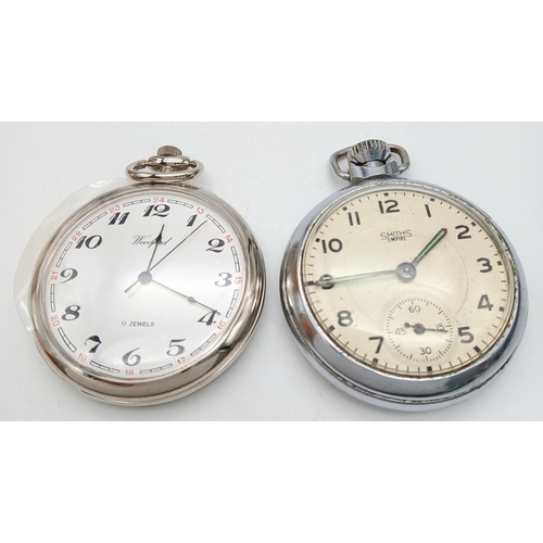 697 - Two Pocket Watches Comprising; 1) A Smiths Empire Subsidiary Dial Watch-50mm Case & 2) A Woodford 17... 