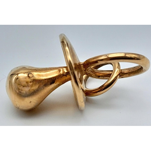 502 - A 9K YELLOW GOLD DUMMY CHARM 3.9G , APPROX 26MM X 12MM. Ref: SC 4036