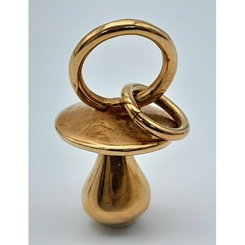 502 - A 9K YELLOW GOLD DUMMY CHARM 3.9G , APPROX 26MM X 12MM. Ref: SC 4036