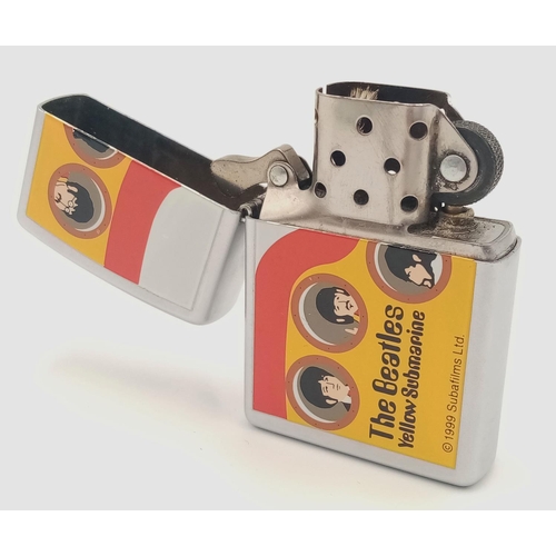 56 - Vintage BEATLES ZIPPO ‘YELLOW SUBMARINE’  LIGHTER. Complete with original metal case. Excellent cond... 