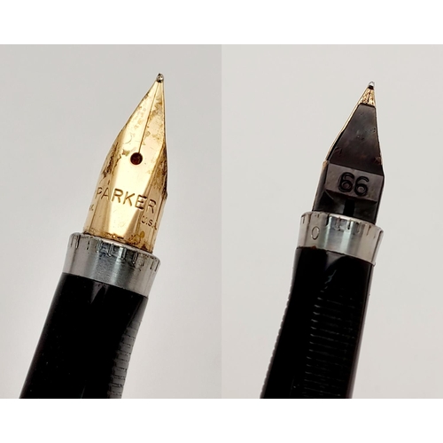 602 - Vintage SOLID SILVER PARKER PEN with 14 carat GOLD NIB. Excellent condition. Please see pictures.