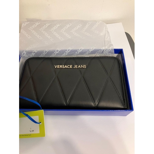 686 - VERSACE JEANS QUILTED NAPPA PURSE. New with Box and tags. authenticated by CERTILOGO. Please see pic... 