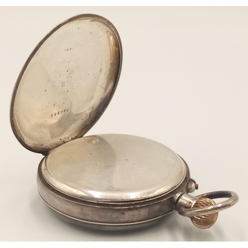 7 - Antique SILVER ‘ JAMES WALKER’ POCKET WATCH. Clear hallmark for London 1925. Top winding. Full worki... 