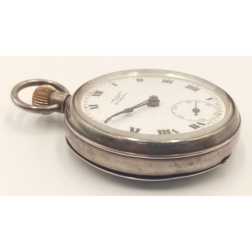 7 - Antique SILVER ‘ JAMES WALKER’ POCKET WATCH. Clear hallmark for London 1925. Top winding. Full worki... 