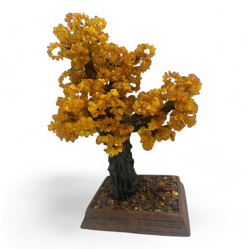 786 - Amber Tree sculpture from Kaliningrad, Russia 
Handcrafted by artisans with detailed craftsmanship, ... 