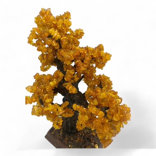 786 - Amber Tree sculpture from Kaliningrad, Russia 
Handcrafted by artisans with detailed craftsmanship, ... 