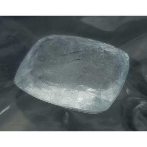 1442 - An Impressive 107.45ct Aquamarine Gemstone. AIG Milan Certified - Sealed.