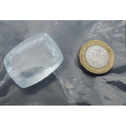 1442 - An Impressive 107.45ct Aquamarine Gemstone. AIG Milan Certified - Sealed.