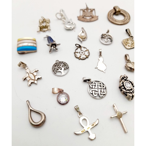 767 - A Selection of Silver Charms. 51g total weight.