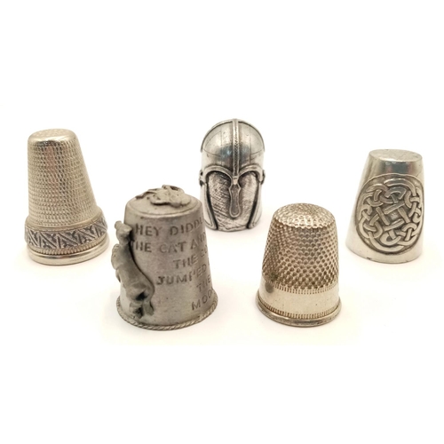 884 - A Collection of Vintage/Antique Thimbles and Other Objects of Interest.