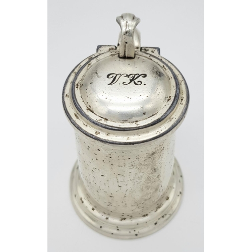 1182 - A Dunhill Silver Plate Table Lighter. Total weight: 285g , size approx: 9cm x 7cm