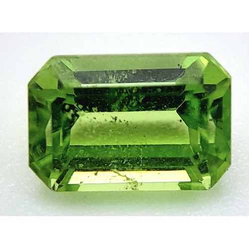 1556 - A Lot of Four Natural Pakistan Peridot Gemstones - GFCO Certified. 1.26ct , 2.10ct , 2.41ct and 2.34... 