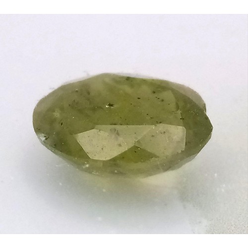 1556 - A Lot of Four Natural Pakistan Peridot Gemstones - GFCO Certified. 1.26ct , 2.10ct , 2.41ct and 2.34... 