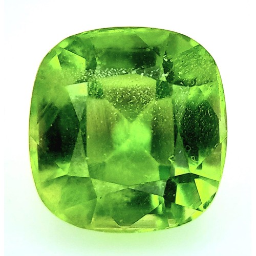 1556 - A Lot of Four Natural Pakistan Peridot Gemstones - GFCO Certified. 1.26ct , 2.10ct , 2.41ct and 2.34... 