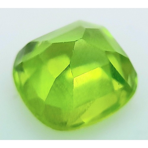 1556 - A Lot of Four Natural Pakistan Peridot Gemstones - GFCO Certified. 1.26ct , 2.10ct , 2.41ct and 2.34... 