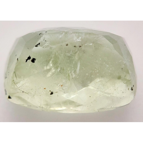 1444 - A 10.71ct Yellowish Green Beryl Gemstone, in the Cushion shape. Comes with the GFCO Swiss Certificat... 