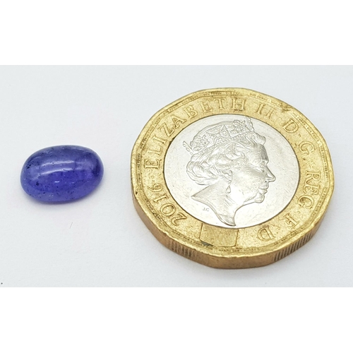 1360 - A 2.55ct Tanzanite Cabochon Gemstone, Oval shape. Comes with the GFCO Swiss certificate.

ref: ZK 06... 