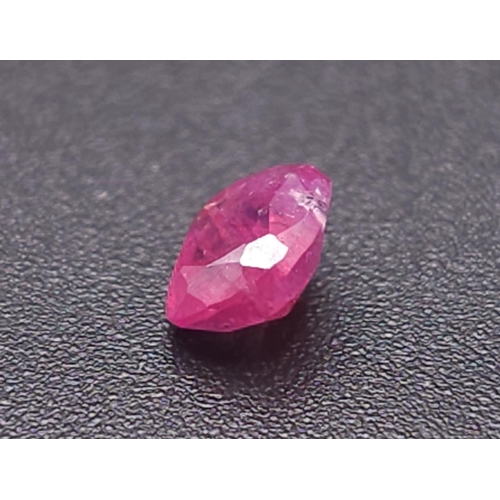 1297 - An Untreated 0.72ct Afghan Ruby Gemstone - GFCO Certified