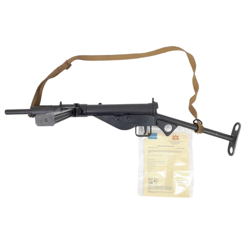 1094 - A Deactivated Maltby Sten Sub Machine Gun MKII. This British WW2 weapon was cheap and quick to make ... 