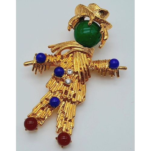 140 - A replica of a “Scarecrow” brooch that once belonged to Jacqueline Bouvier Kennedy, First Lady of th... 