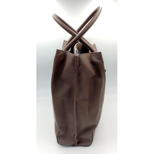 150 - A Mulberry Grey Leather Blossom Tote Bag. 32cm x 36cm. Some exterior marks but please see photos. Sp... 