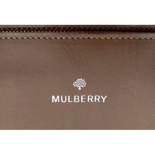 150 - A Mulberry Grey Leather Blossom Tote Bag. 32cm x 36cm. Some exterior marks but please see photos. Sp... 