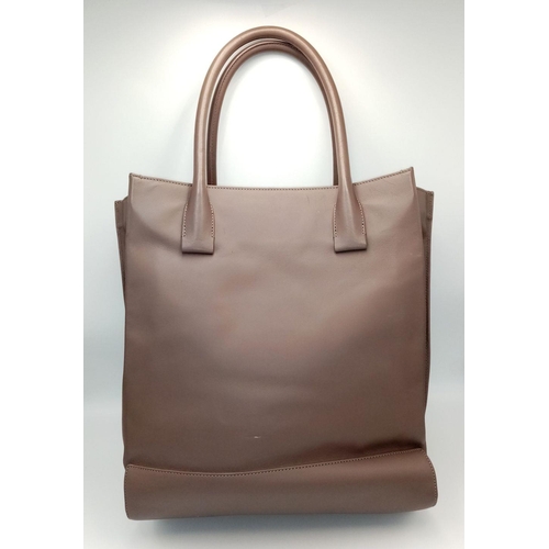 150 - A Mulberry Grey Leather Blossom Tote Bag. 32cm x 36cm. Some exterior marks but please see photos. Sp... 